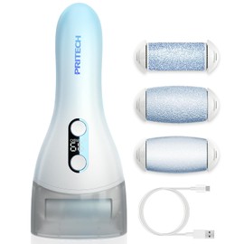 Electric Callus Remover for feet,Rechargeable Foot File Electronic Pedicure Tools Kit for Calloused Removal, Waterproof Electric Foot Scrubber Duty Feet Care for Heels Dead Skin,Blue