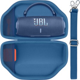 Baval Hard Portable Case Compatible with JBL Charge 6/Charge 5 Portable Waterproof Bluetooth Speaker(Blue Case)