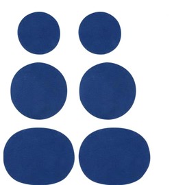 GANPUB 6 Pieces/Pack Blue Shoe Patches Adhesive Shoe Patch Vamp Repair Stickers Sneakers Leather Shoes Rim Stickers Repairment of Heel Repair Patch Care Kits Shoe Care Treatments and Dyes Accessories