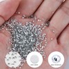 1440Pcs White Crystal Rhinestones,Glass Flatback Gems Small for Nail Face
