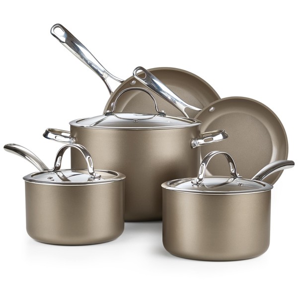 Cooks Standard 8-Piece Kitchen Cookware Set, Hard Anodized Ceramic Nonstick