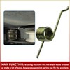 3204425 Washer Idler Pulley Spring Compatible with Frigidaire Electrolux Gibson