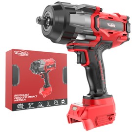 Cordless Impact Wrench 1/2" for Milwaukee 18V Battery, 1600Ft-lbs(2200N.m) High Torque Impact Gun Heavy Duty, Brushless Electric Power Impact Driver with 4 Speed Modes & LED Work Light (No battery)