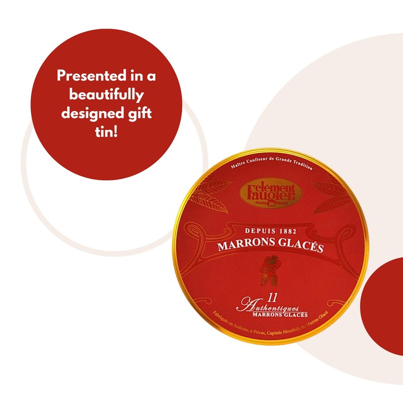 Clement Faugier Candied Chestnuts - Marrons Glaces 7.7 oz. -