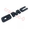Auto NEW Front Rear Black Emblem Overlay 2019-2025 GMC Sierra