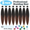 Braiding Hair Pre Stretched for Women Girls 18 Inch 8