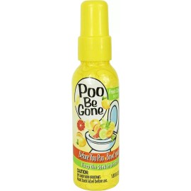 Poo Be Gone Bowl Spray Fresh Citrus Scent 1.85 Oz - 8 Packs