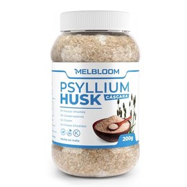 Psyllium Husk | 200g | 100% Natural y en Cáscara | Apto para Dieta Vegana, Keto & Kosher | Producto Premium | Alto Contenido de Fibra | Sin azucar y Sin Gluten