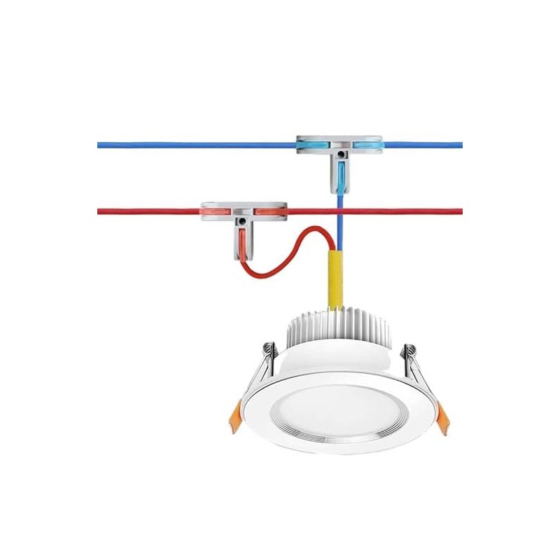 LuoQiuFa T-Shape Lever Nut Wire Connector, Compact Wire Conductor Connector,