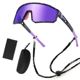 Fast Glasses Bicycle Sunglasses Men Women Polarised Cycling Glasses Sports Glasses UV400 Protective Glasses Running Glasses Windproof Cycling Glasses for Cycling Driving Running Golf Ski