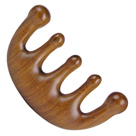 Wooden Massage Comb with Wide Tooth，scalp Massager Round Tooth Comb，for Fatigue Relief Point Massage and Scraping Manual Lymph Drainage Massage