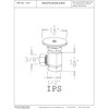 Westbrass Round Handle Angle Stop Shut Off Valve, 1/2" IPS