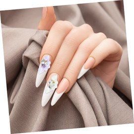 Gatuida 3D Pearl Flower Nail Charms 25pcs Nail Art Decorations Unique Resin Flower Design Suitable for DIY Manicure and Crafts