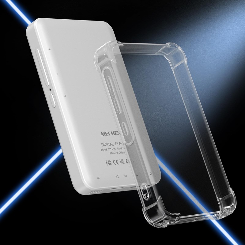 MECHEN H1 Pro MP3 Player Case, Clear Case for Mp3