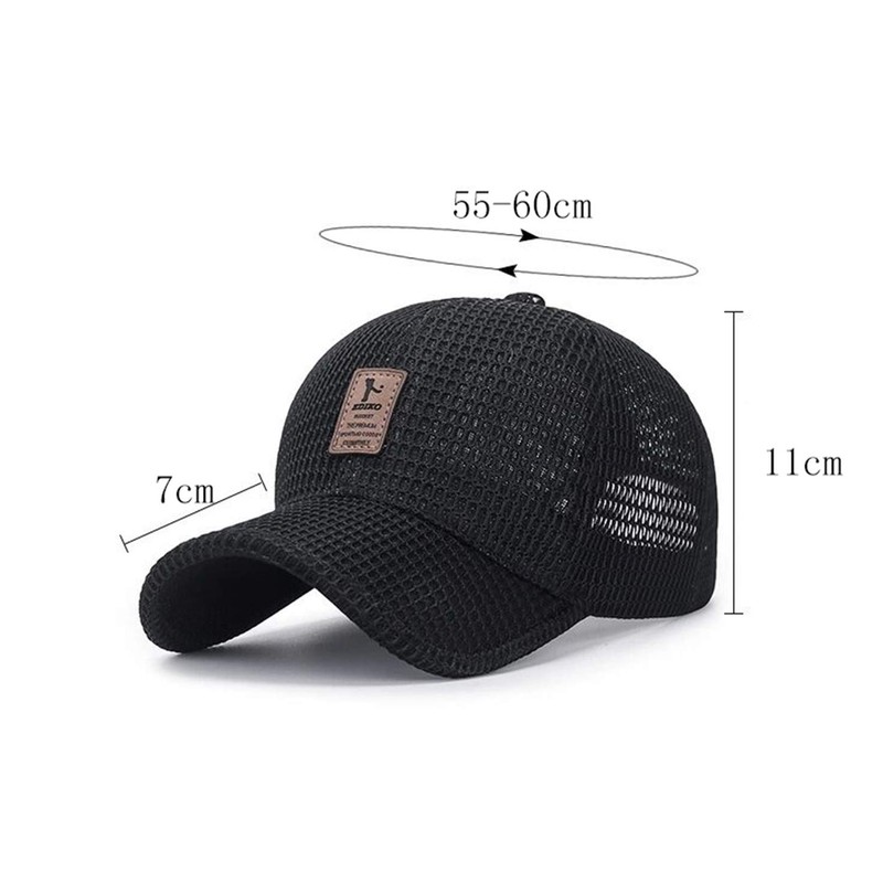 CHENNUO Mesh Cap Baseball Cap Men's Cap Lightweight Sports Running