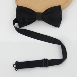 Luckyvestir Bow Ties for Men, Pre-Tied Bowtie Adjustable Black Mens Tie for Shirts Vests Tuxedos Suits Wedding Party Graduation Banquet Gifts