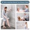 BRIGHT SHOWERS High Pressure Rain Shower Head Combo with Double