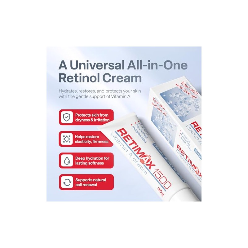 1500 Vitamin A Retinol Cream Anti-Ageing Anti-Wrinkle Cream for Dehydrated