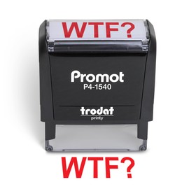Promot Stamp - WTF? - Self Inking Rubber Stamp