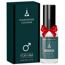 VIROCHEMISTRY Pheromones to Attract Women for Men (Warrior) - Exclusive, Ultra Strength Organic Fragrance Body Cologne Spray - 1 Fl Oz (Human Grade Pheromones to Attract Women)