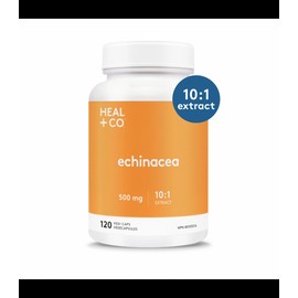 HEAL + CO. Echinacea (10:1 extract) 500 mg 120 Vegi Capsules
