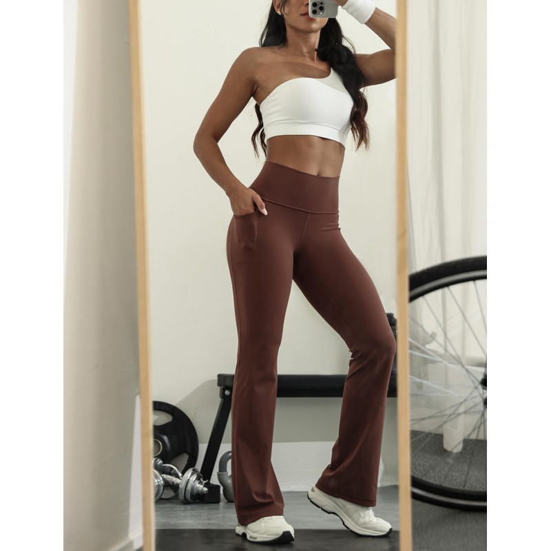 CRZ YOGA Womens Butterluxe High Waist Flare Pants 31.5" -