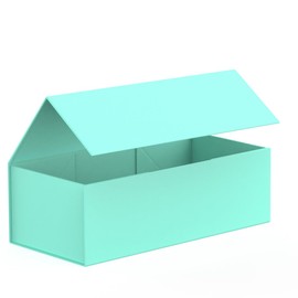 MONDEPAC Gift Box 12" x 6" x 4" with Magnetic Closure Lid Gift Box for Presents,Bridesmaid Gifts Box, Magnetic Gift Box for Gifts,Birthday Gift Box,Magnetic Gift Box for Wrapping Gifts (Sky Blue)