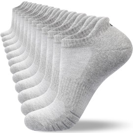 Natugloe Trainer Socks Cushioned Anti-Blister Ankle Socks Breathable Sports Running Athletic for Men Women 6 Pairs