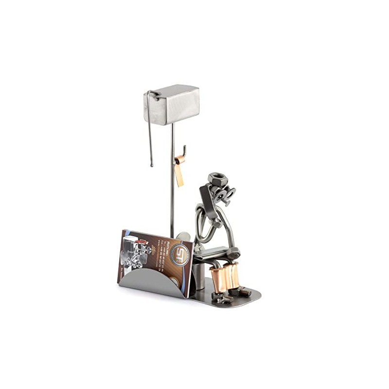 Steelman24 I Nuts and bolts sculpture Loo Man With Mobile