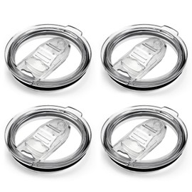 XccMe 30oz Tumbler Replacement Lids,4 Pack Spill Proof Splash Resistant Covers,Replacement Classic Stainless Steel Tumblers lids fit for YETI Rambler,Atlin, Juro, SUNWILL, Umite Chef and More