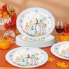 QIYANPAX 25 Pcs Fall Paper Plates Large 9" X 11"