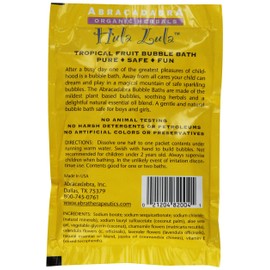 Abracadabra Organic Herbals Bubble Bath, Hula Lula Tropical Fruit, 2.5 Ounce