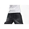 Veroders Men's Baggy Hip Hop Black Jeans- Loose Skateboard Pants