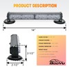 BooYu 14 in Battery Powered Emergency Strobe Lights Bar Wireless
