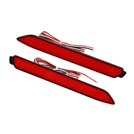 Motoforti Rear Bumper Reflector Fog Brake Tail Light Red LED, for Toyota RAV4 2019-2021, for Toyota Sienna 2011-2020, 81920-08010