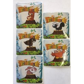 Unbranded 15 Woodland Forest Friends  Animal Stickers Party Favors Teacher Supply