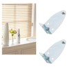 VGOL 8pcs Hold Down Brackets Metal Blinds Bracket with 16pcs
