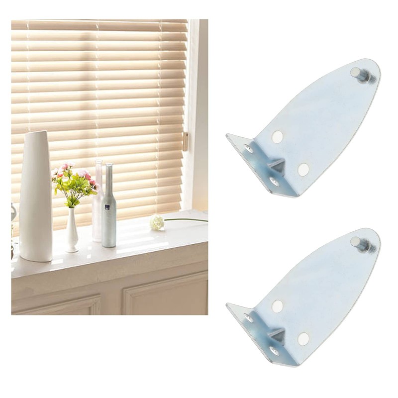 VGOL 8pcs Hold Down Brackets Metal Blinds Bracket with 16pcs