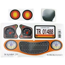 The Toy Restore Replacement Decals Stickers Fits Little Tikes Cozy Coupe II Orange