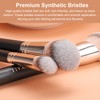 TEOYALL Foundation Contour Brush Set, 2PCS Angled Synthetic Kabuki Brush