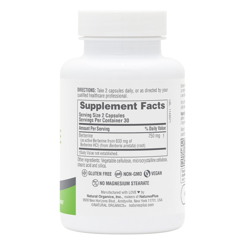 Natures Plus PRO Berberine 750 mg - 60 Capsules -