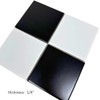 Tenedos HTC332 Matte Black and White Porcelain Tile – 8x8