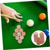 BESPORTBLE 2sets Billiard Tip Head Leather Pool Tips Pool Necessity