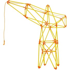 Hape Flexistix Stem Building Truss Crane, Featuring 94 Multi-Colored Bamboo Pieces