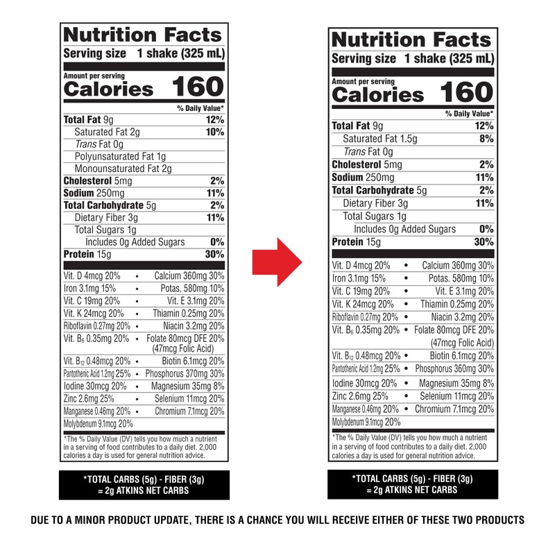 Atkins Milk Chocolate Delight High Protein Shake, 15g Protein, 2g