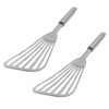 Fish Spatula Stainless Steel, 2Pcs Large Fish Turner Spatula,Stainless Fish