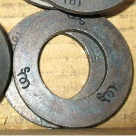 S MARK HT (2 Pcs) S MARK HT Wrought Washers 1" Dia. for HD Work on Clamping Devices USA