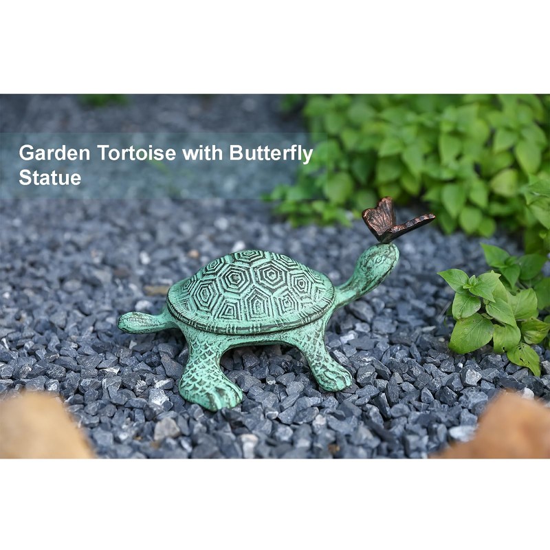 WEMPOLU Turtle & Butterfly Hide a Key Outside - Key