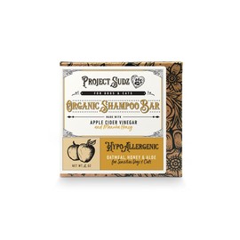 Project Sudz- Champú en Barra para Perros con Avena y Miel  Hipoalergénico  para Pelaje Sensible  Elaborado con vinagre de Sidra de Manzana           