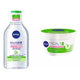 Nivea Kit Nivea Efecto Mate; Agua Micelar Y Crema Facial Mixta